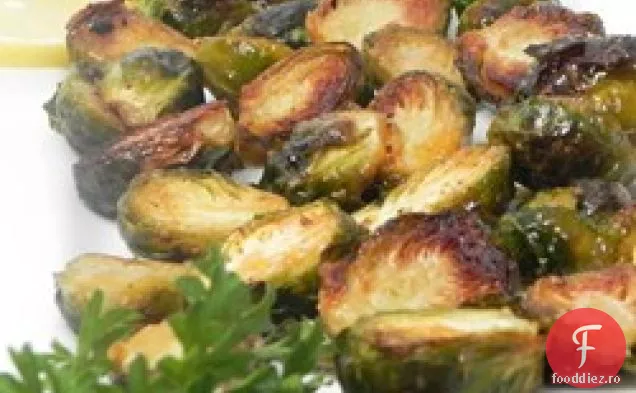 Varză de Bruxelles prăjită cu Agave și muștar picant