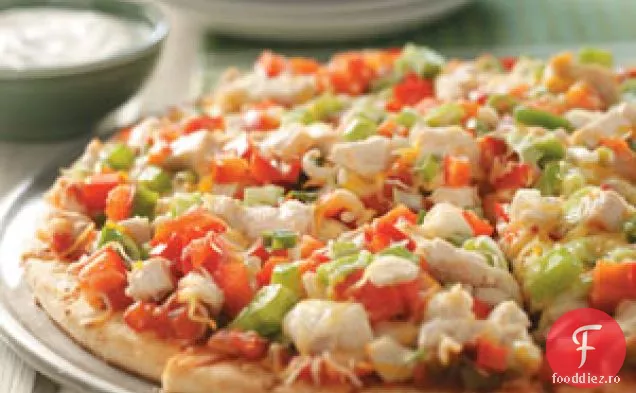 Pizza cu salsa de pui cu fajita