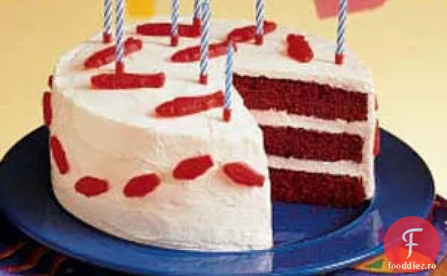 Tort de catifea roșie „Pește”.