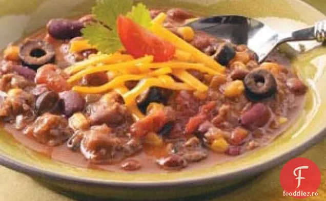 Taco Chili cu trei fasole