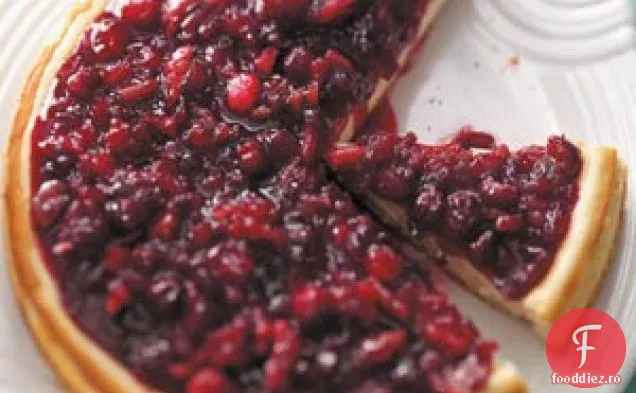 Cheesecake festiv cu blat de afine
