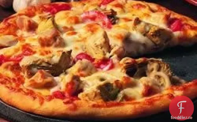 Pizza cu pui și anghinare
