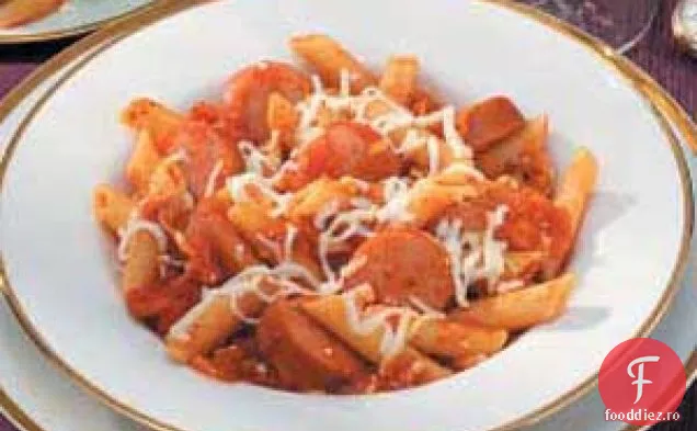 Ziti la foc cu cârnați