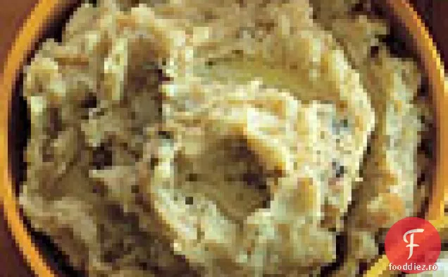 Caramelizat-șalotă și piure de salvie