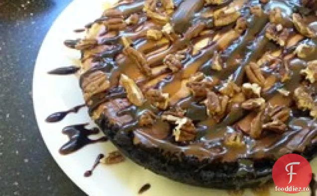 Cheesecake cu ciocolată țestoasă
