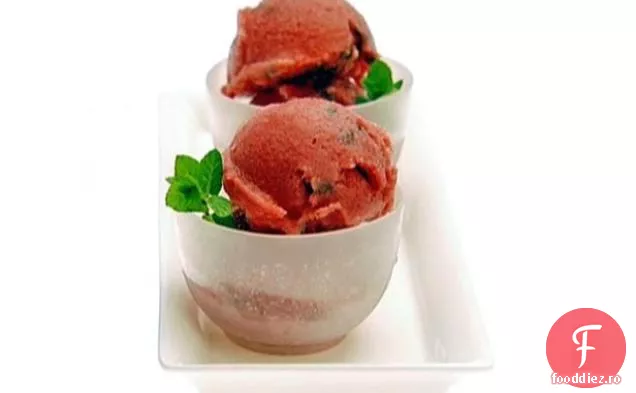Sorbet de rodie și mentă