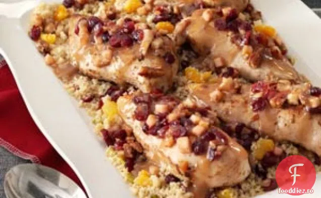 Piept de pui umplut cu quinoa afine