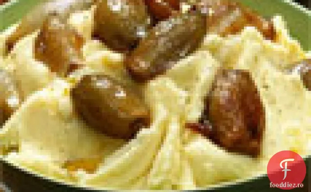 Piure de cartofi Yukon Gold cu șalotă caramelizată