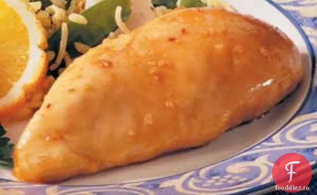 Pui cu usturoi cu miere