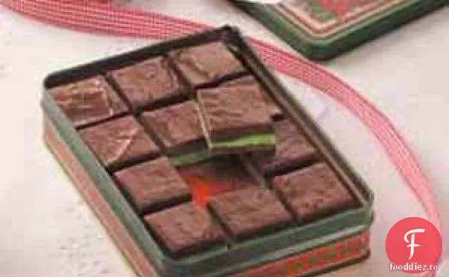 Fudge cu mentă în straturi