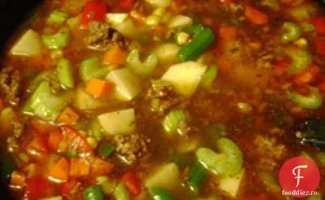 Supă ușoară de legume cu carne de vită