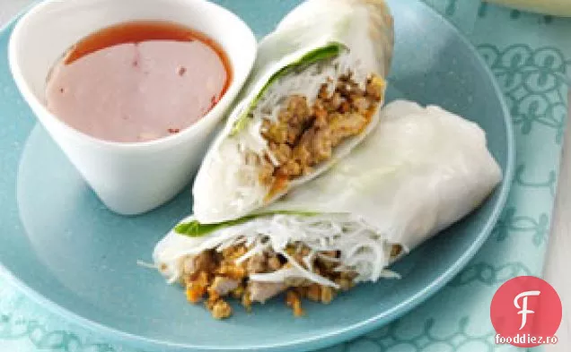 Rulouri de primăvară de porc