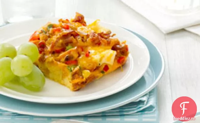 Bacon & Cheddar Strata