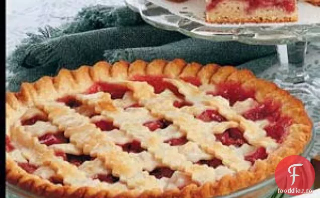 Plăcintă cu cireșe cu rubarbă