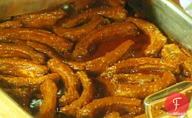 Coaste pentru copii glazurate cu paprika