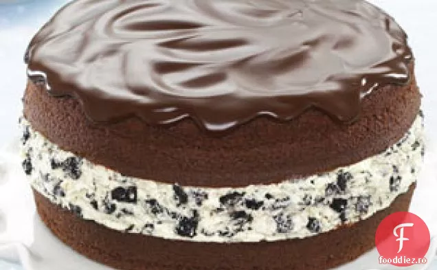 Prajitura de fursecuri OREO acoperita cu ciocolata