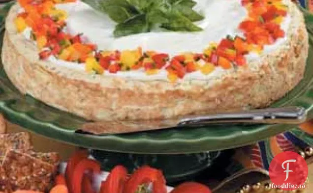 Cheesecake cu ierburi savuroase