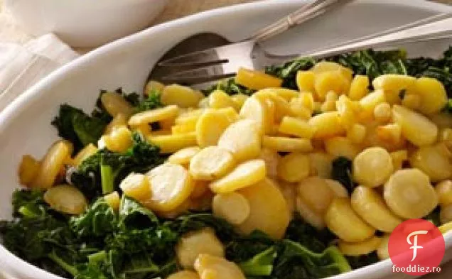 Păstârnac glazut cu arțar pe varză