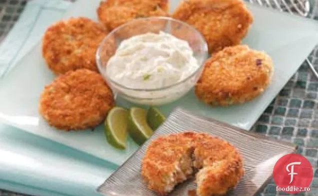Prajituri de crab cu sos de lime