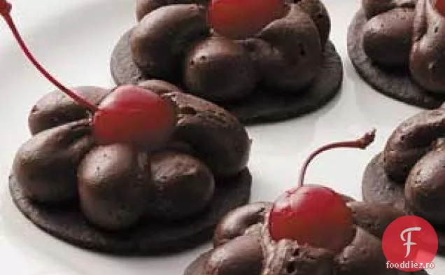 Rotunde de mousse de ciocolată