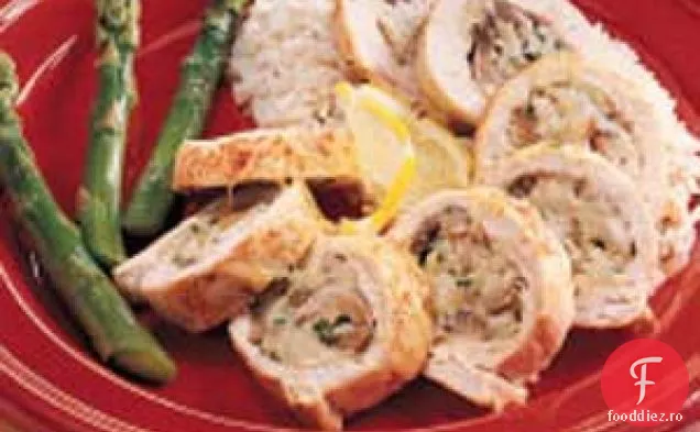 Piept de pui umplut cu crab