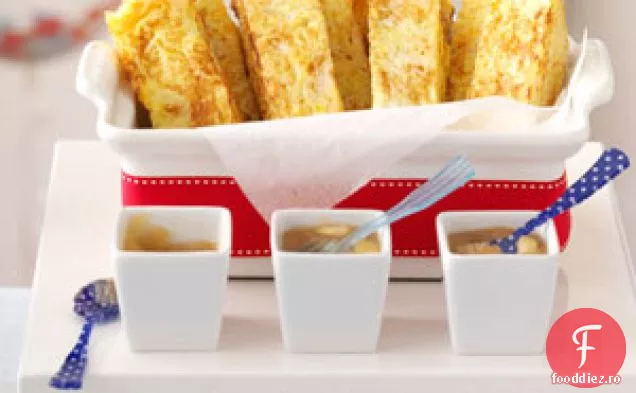 Toast franțuzesc cu sos de mere zdrobit