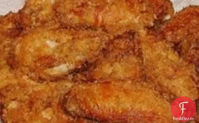 Aripioare de pui prăjite crocante