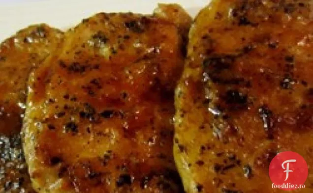 Cotlete de porc cu busuioc și marsala