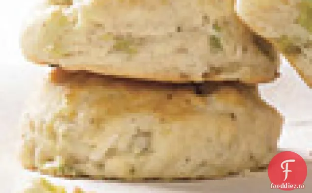 Biscuiți cu rampă și zară cu coriandru crăpat