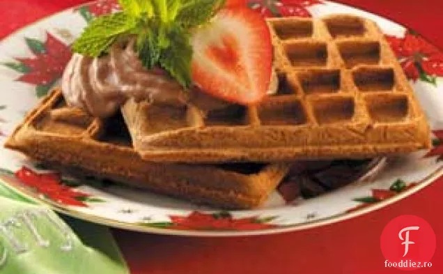 Vafe pecan cu ciocolată