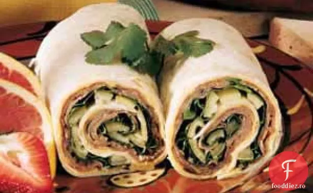 Tortilla cu vită și brânză
