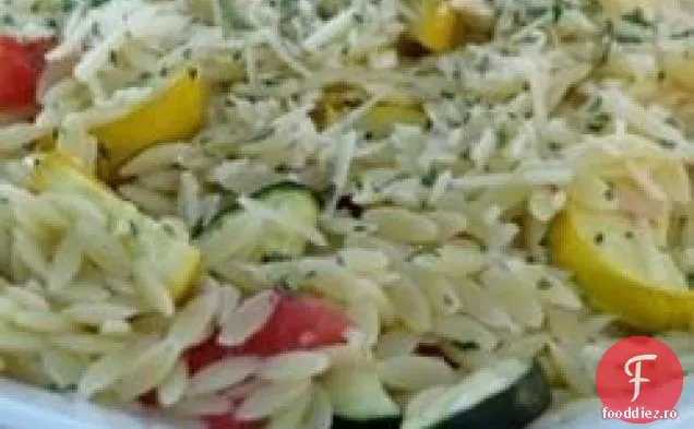 Orzo cu legume la cuptor