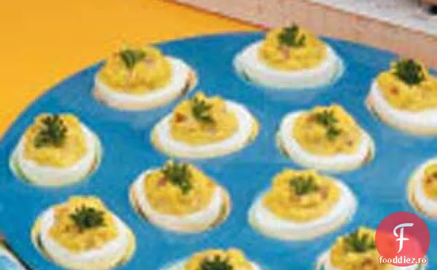 Ouă umplute cu aromă de diavol