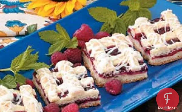 Batoane de zmeură glazurate