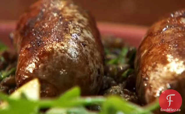 Cârnați cu linte cu usturoi