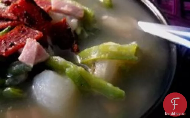 Supă cremoasă de fasole verde