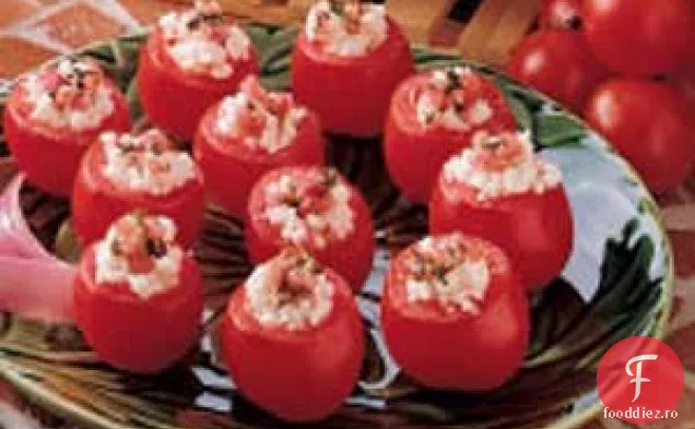 Roșii cherry umplute cu brânză