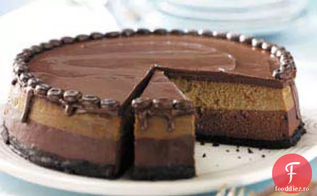 Cheesecake cu mocha în straturi