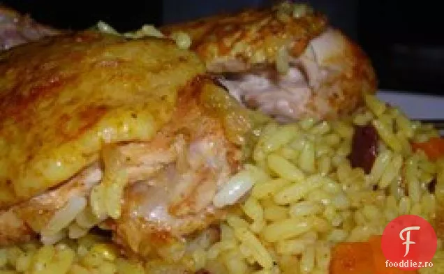 Pui și orez Bombay