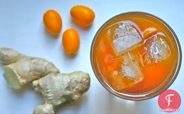 Ginger-kumquat sparge cocktail-uri și băuturi spirtoase