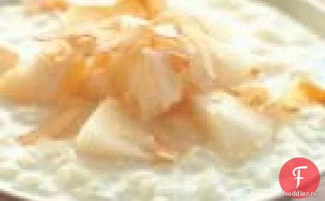 Budincă De Orez Cu Nucă De Cocos Cu Pere Asiatice Gingered