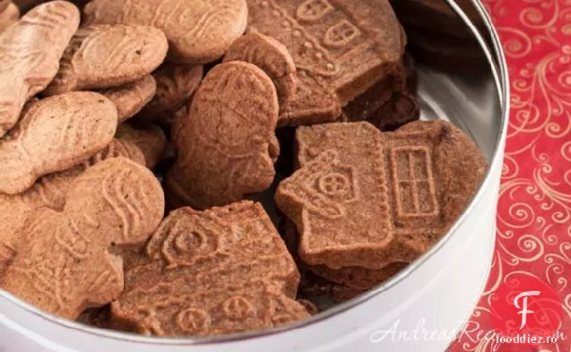 Speculaas (cookie-uri de ghimbir turnate)