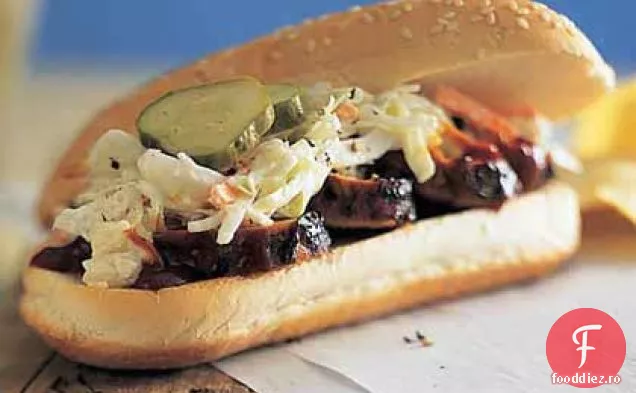 Grătar de porc și salată de varză Hoagies