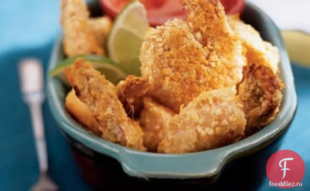 Camarones Fritoes cu sos de Cocktail Mexican