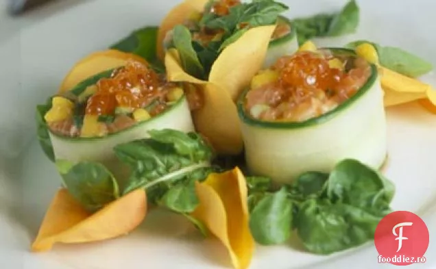 Ruladă de tartar de somon rege
