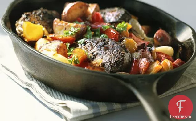 Friptură Sizzling cu legume prăjite