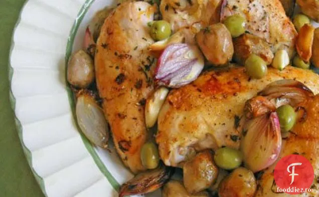 Piept De Pui Prăjit Și Anghinare Din Ierusalim