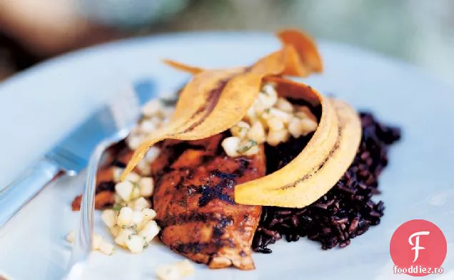 Pui glazurat cu Salsa Jicama