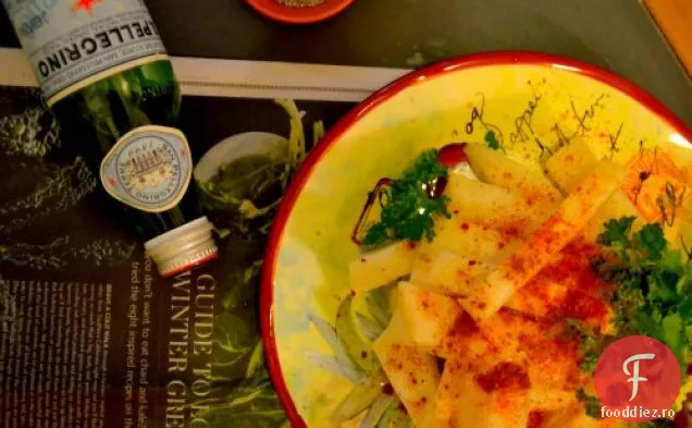 Gustare Jicama Stick Cu Sos Picant De Scorțișoară