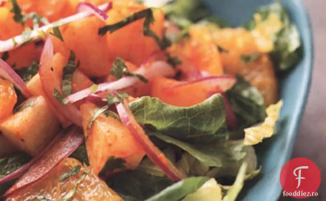 Salată Roșie De Chile Jicama Cu Portocale Și Ananas
